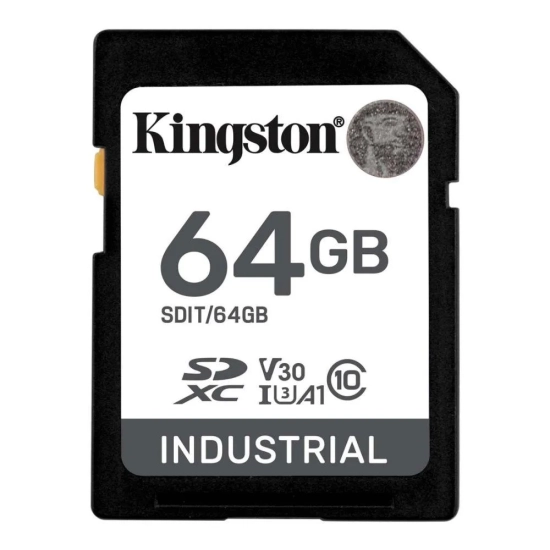 Karta pamięci Kingston Industrial 64 GB SDXC, model SDIT/64GB.