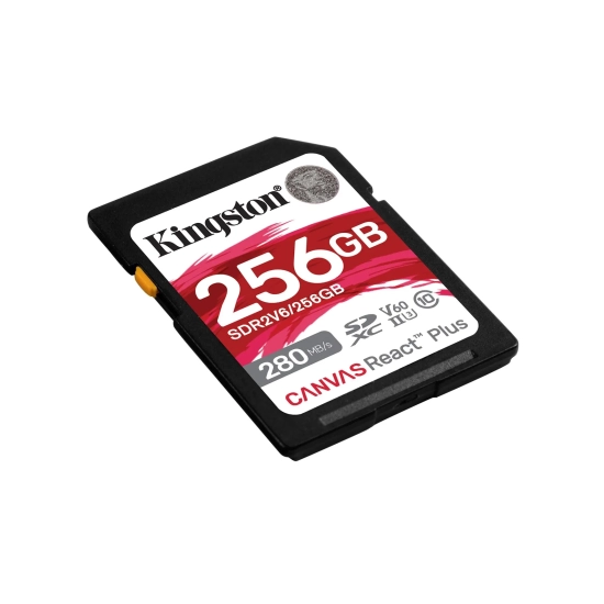 Kingston Karta SDXC Canvas React Plus 256 GB SDR2V6/256GB