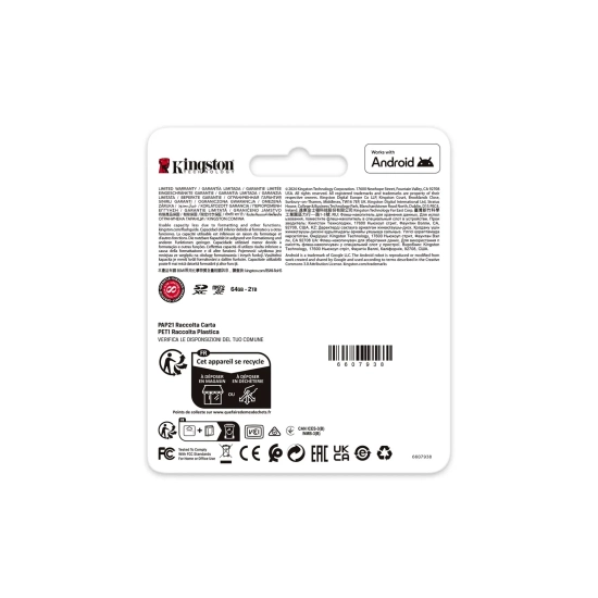 Karta microSD Kingston Canvas Go! Plus SDCG4/256GB 256 GB z adapterem