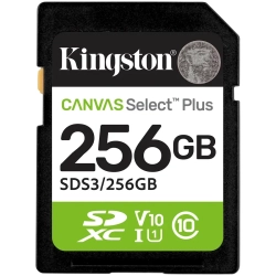 Karta SDXC Kingston Canvas Select Plus 256 GB SDS3/256GB Karta SDXC Kingston Canvas Select Plus 256 GB SDS3/256GB