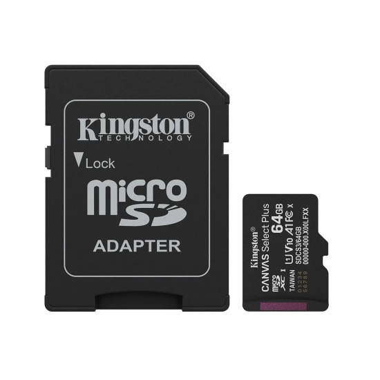 Kingston Karta pamięci microSD Karta Canvas Select Plus 64 GB SDCS3/64GB
