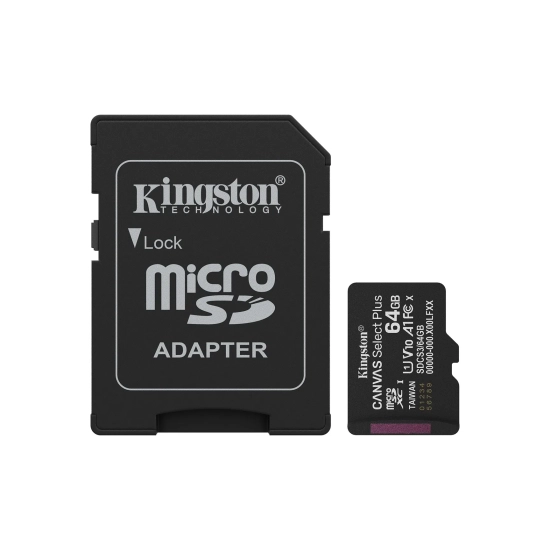 Kingston Karta pamięci microSD Karta Canvas Select Plus 64 GB SDCS3/64GB