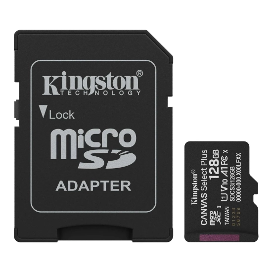 Karta microSD Kingston Canvas Select Plus SDCS3/128GB 128 GB z adapterem