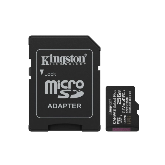Karta pamięci Kingston Canvas Select Plus 256GB microSDXC A1, dokładny wariant SDCS3/256GB.