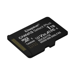 Karta pamięci Kingston Canvas Select Plus Gen3 1 TB, format microSDXC, model SDCS3/1TB, kolor czarny.