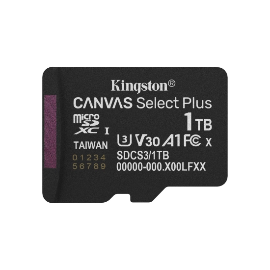 Kingston Karta microSDXC Canvas Select Plus Gen 3 1 TB SDCS3/1TB