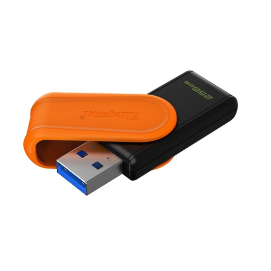 Kingston DataTraveler Exodia S 256 GB – pendrive USB-A, wariant Czarno-pomarańczowy.