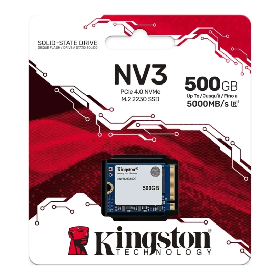 Dysk SSD Kingston NV3 500 GB M.2 2230 PCIe 4.0 SNV3SM3/500G