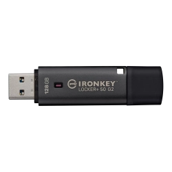 Pendrive Kingston IronKey Locker Plus 50 G2 128 GB AES-256 – widok dokładnego wariantu IKLP50G2/128GB.