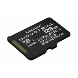 Karta pamięci Kingston Industrial 128 GB, format microSDXC, model SDCIT2/128GB, kolor czarny.