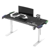 Biurko gamingowe Ultradesk FORCE SNOW - białe, 166 × 70 cm UDESK-FO-WW