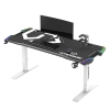 Biurko gamingowe Ultradesk FORCE SNOW - białe, 166 × 70 cm UDESK-FO-WW