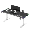 Biurko gamingowe Ultradesk FORCE SNOW - białe, 166 × 70 cm UDESK-FO-WW
