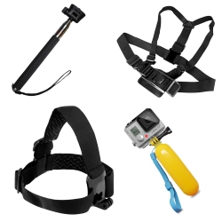 HURTEL Akcesoria do kamery sportowej GoPro SJCAM - ZESTAW 5w1