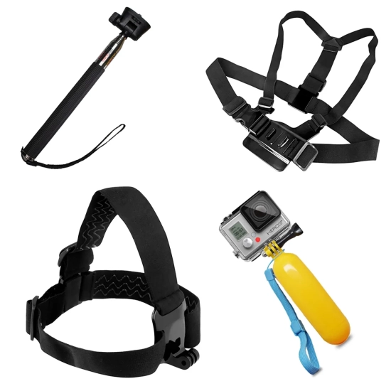 HURTEL Akcesoria do kamery sportowej GoPro SJCAM - ZESTAW 5w1