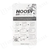 HURTEL Zestaw adapterów do kart nano micro SIM Noosy + kluczyk biały