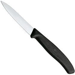 Victorinox Nóż do jarzyn gładki dł. 80/190 mm - czarny