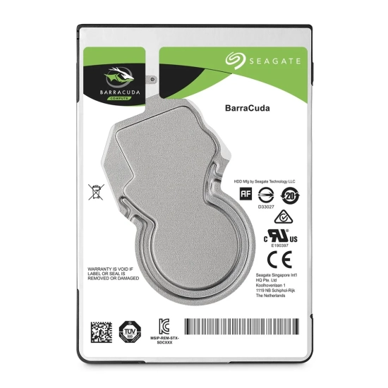 Wewnętrzny dysk HDD Seagate BarraCuda 500 GB, model ST500LM030, format 2,5".