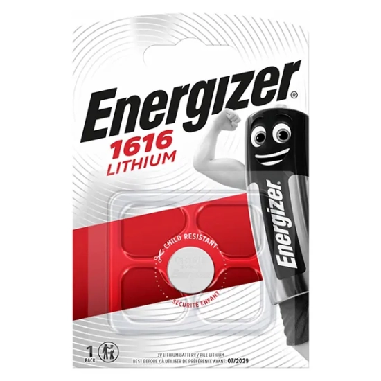 Energizer CR1616 bateria litowa guzikowa 3 V — produkt na białym tle