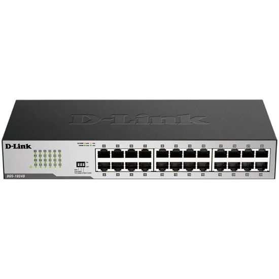 Switch niezarządzalny D-Link DGS-1024D/E: 24 porty Gigabit Ethernet