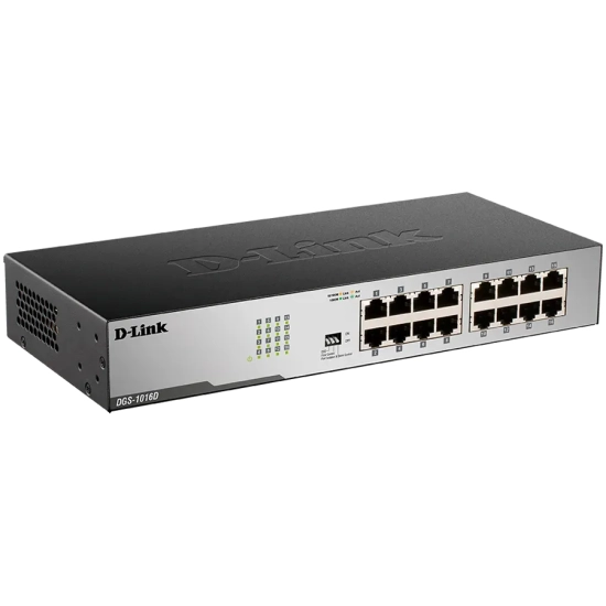 Switch niezarządzalny D-Link DGS-1016D/E: 16 portów Gigabit Ethernet