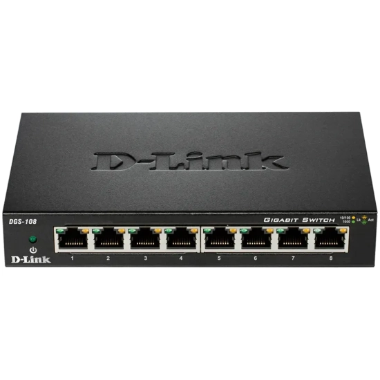 Switch D-Link DGS-108 8× Gigabit Ethernet niezarządzalny