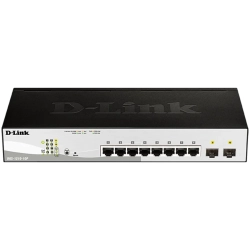 D-LINK 10-port 10/100/1000 Gigabit PoE Smart Switch including 2 Combo