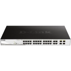 Switch PoE D-Link DGS-1210-28P/E: 24 porty Gigabit PoE oraz 4 porty combo