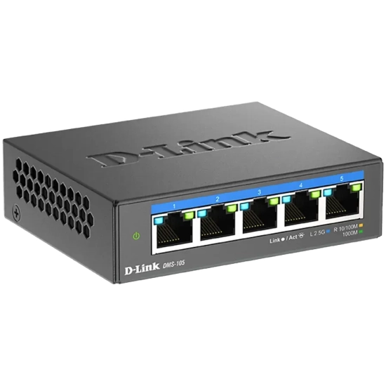 Switch niezarządzalny D-Link DMS-105/E: 5 portów Multi-Gigabit Ethernet