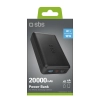SBS Powerbank 20000 mAh USB-A USB-C - czarny
