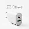SBS Ładowarka sieciowa Power Delivery USB-A USB-C 20W - biała