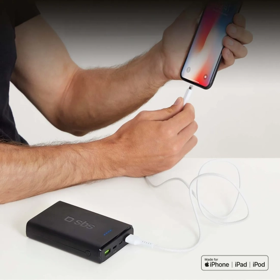 SBS Kabel przewód USB-A - iPhone Lightning - biały