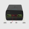 SBS Powerbank 30000 mAh USB-C USB-A - czarny