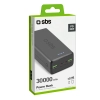 SBS Powerbank 30000 mAh USB-C USB-A - czarny