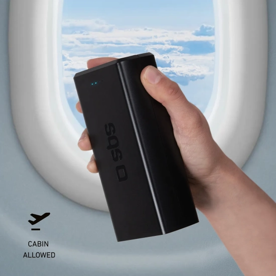SBS Powerbank 30000 mAh USB-C USB-A - czarny