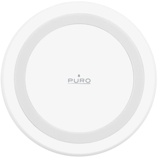 PURO Ładowarka bezprzewodowa do smartfonów Android iPhone 15W - biała