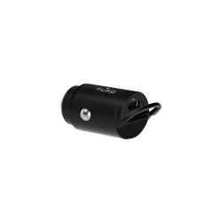 PURO Ładowarka samochodowa USB-C 20W - czarna