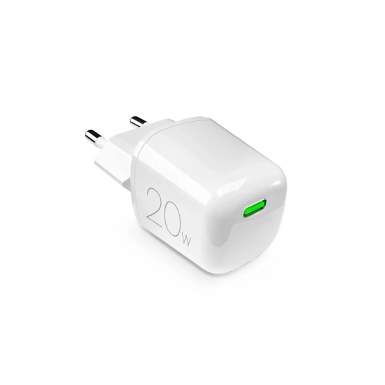 PURO Ładowarka sieciowa USB-C GaN 20W - biała