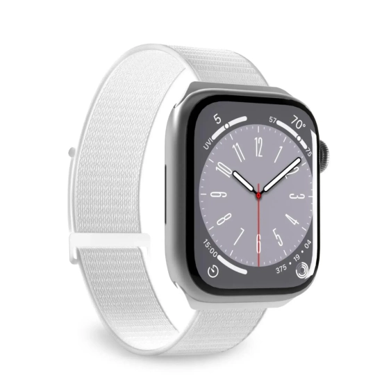 Pasek nylonowy do zegarka Apple Watch 38 40 41 mm Sport - biały