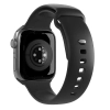 PURO Pasek silikonowy do zegarka Apple Watch 42 44 45 49 mm Icon czarny