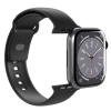 PURO Pasek silikonowy do zegarka Apple Watch 42 44 45 49 mm Icon czarny