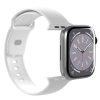 Pasek silikonowy do zegarka Apple Watch 42 44 45 49 mm Icon biały - 2 szt