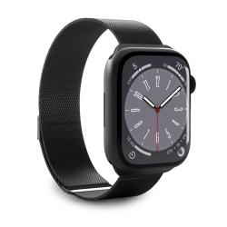 PURO Pasek na zegarek Apple Watch 42 44 45 49mm Milanese - czarny