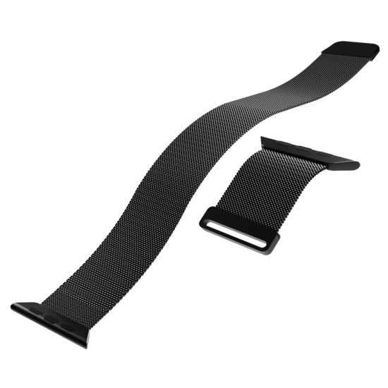 PURO Pasek na zegarek Apple Watch 42 44 45 49mm Milanese - czarny