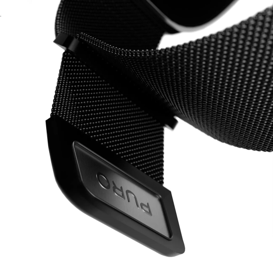 PURO Pasek na zegarek Apple Watch 42 44 45 49mm Milanese - czarny