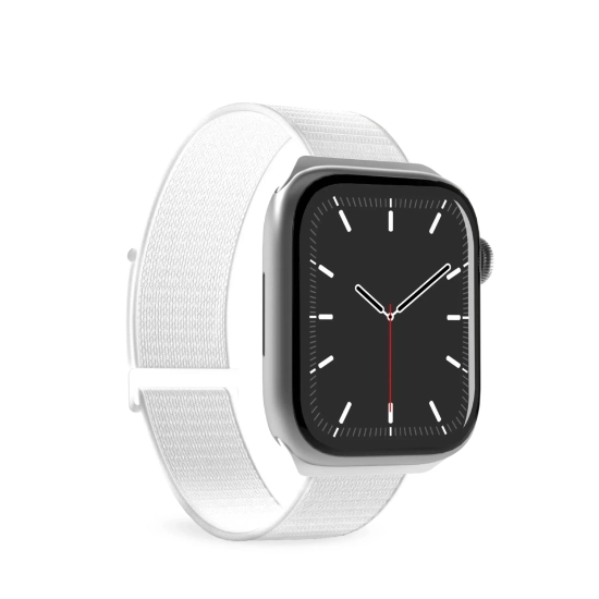Pasek nylonowy do zegarka Apple Watch 42 44 45 49 mm Sport - biały