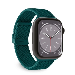 PURO Pasek nylonowy do Apple Watch 42 44 45 49 mm Loop - ciemnozielony