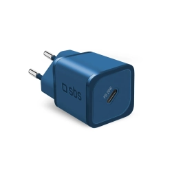 SBS Ładowarka sieciowa GaN z Power Delivery 20W - niebieska