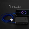SBS Kabel przewód w oplocie USB-C - USB-C 60W 1.5m - niebieski