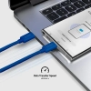 SBS Kabel przewód w oplocie USB-C - USB-C 60W 1.5m - niebieski